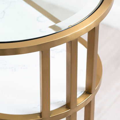 Aria Console Table Brass