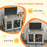 Indoor Dog Kennel w/ Soft Cushion, Double Door for Large Dogs, 106 x 74 x 81.5cm, Grey