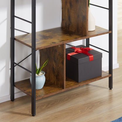 Industrial Storage Shelf Bookcase Closet Floor Standing Display Rack