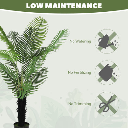 175cm Artificial Areca Palm Tree with PE Leaves and Flocked Soil