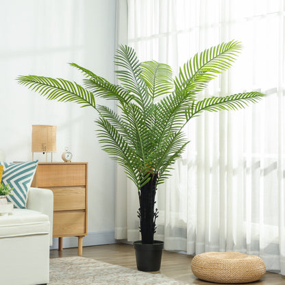 175cm Artificial Areca Palm Tree with PE Leaves and Flocked Soil