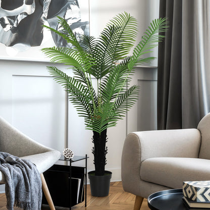 175cm Artificial Areca Palm Tree with PE Leaves and Flocked Soil