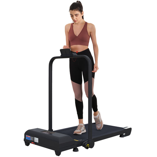 Dual mode treadmill: 2.5HP Folding Treadmill Walking Pad with Remote Control, 1-10KM/H