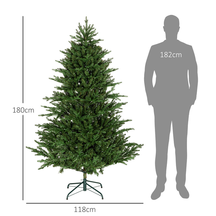 6ft Prelit Artificial Christmas Tree w/ Lights for Party Decoration