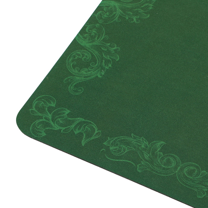 120 x 60 cm Poker Mat 6 Player Water-Resistant, Green