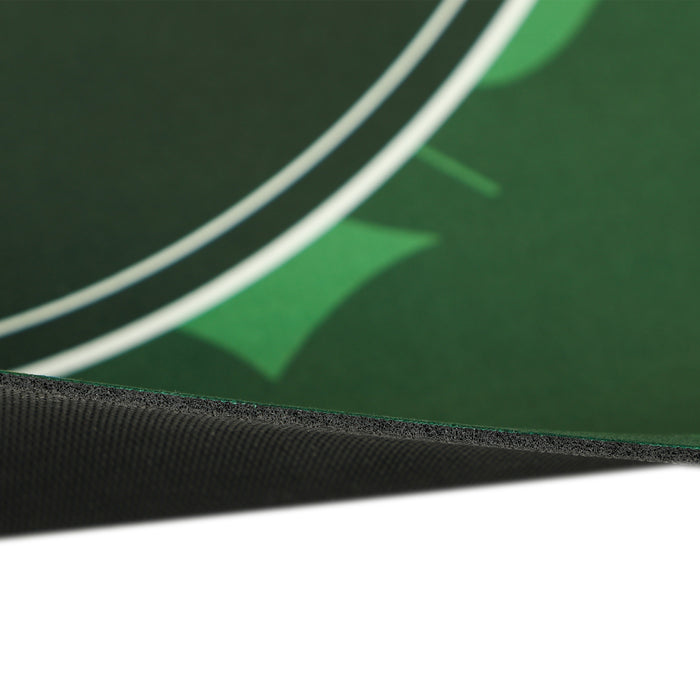 120 x 60 cm Poker Mat 6 Player Water-Resistant, Green