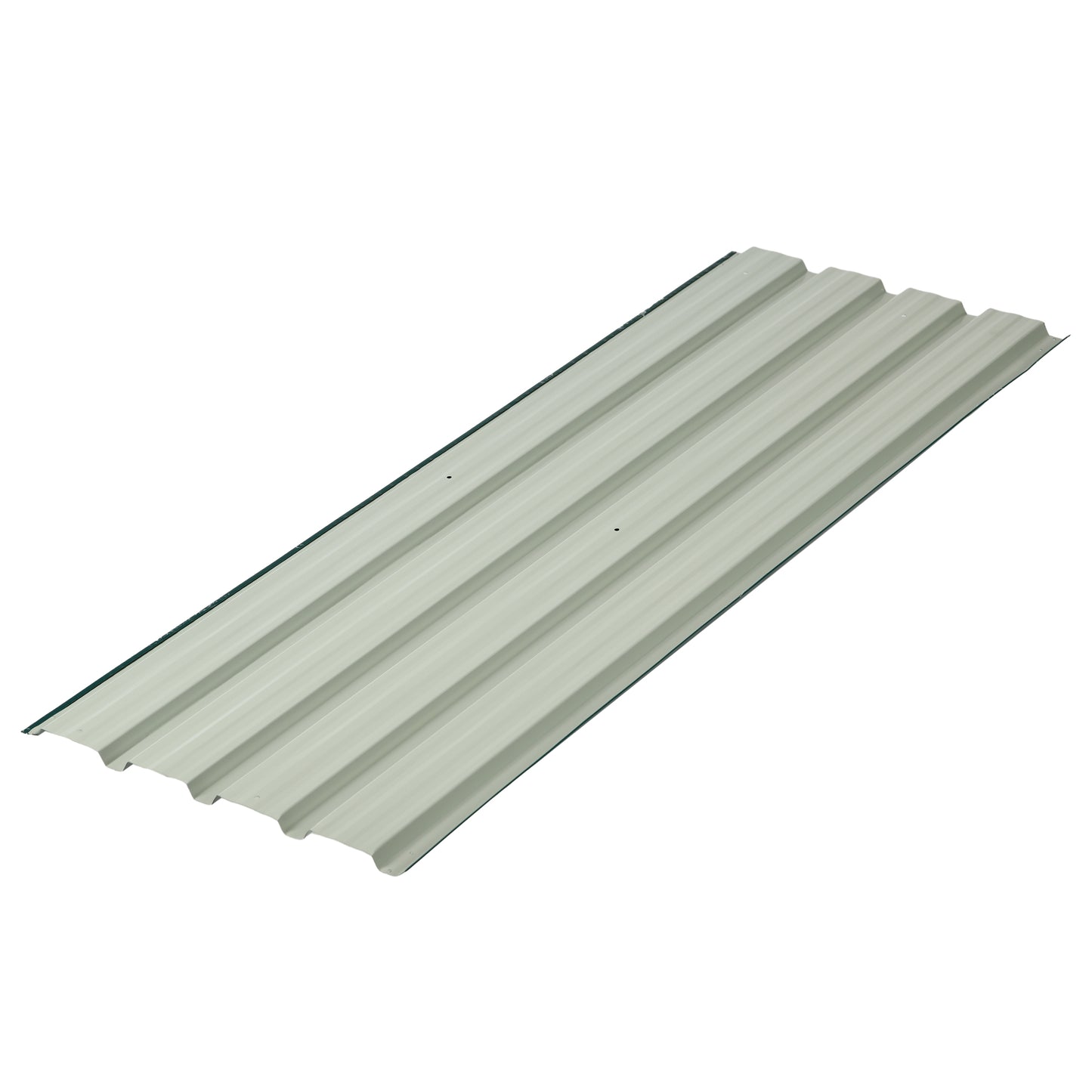Pack of 12 Metal Roofing Sheets for Greenhouse and Shed, Green