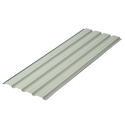 Pack of 12 Metal Roofing Sheets for Greenhouse and Shed, Green