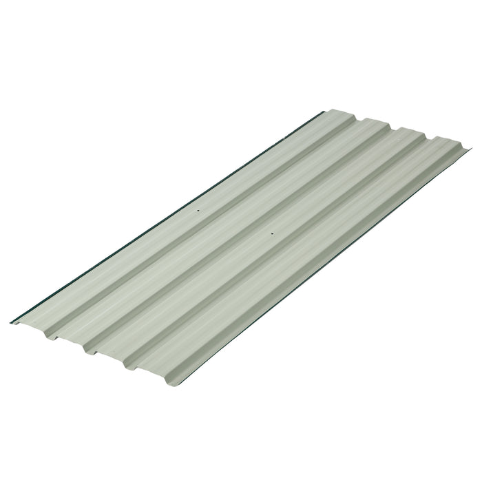 Pack of 12 Metal Roofing Sheets for Greenhouse and Shed, Green