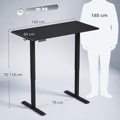 Standing Desk Memory Control Adjustable Black