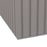 Corrugated Garden Metal Storage Shed Outdoor Equipment Tool Box with Kit Ventilation Doors 9x 4FT Grey