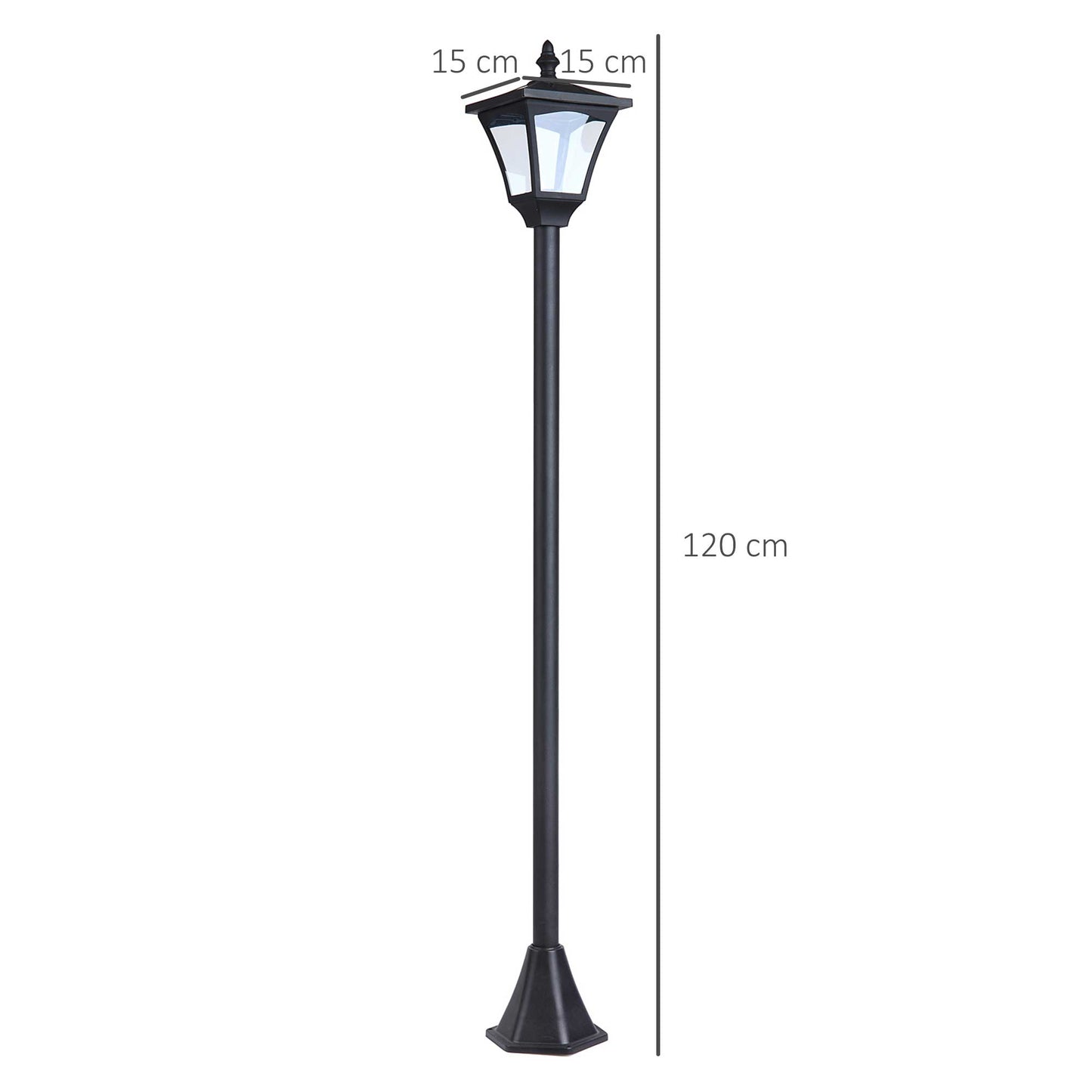 Outdoor Garden Solar Light with Base Freestanding Energy-saving Optical
