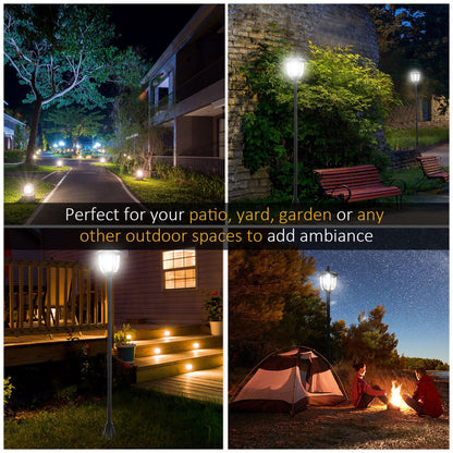 Outdoor Garden Solar Light with Base Freestanding Energy-saving Optical