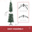 5.5FT Artificial Snow Dipped Christmas Tree Home Indoor Decoration Green