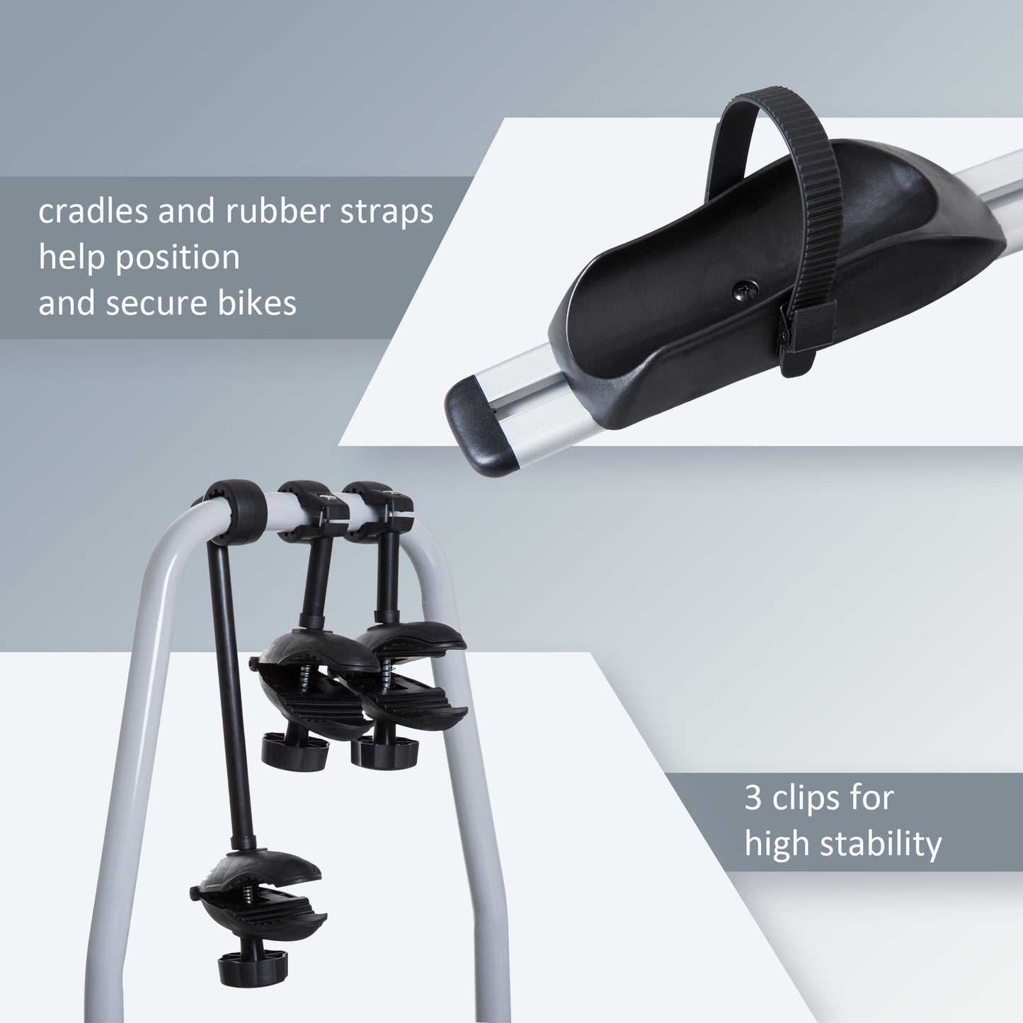 Bicycle Carrier Rear-mounted Bike Rack Rear Tow Bar Carrier Outdoor