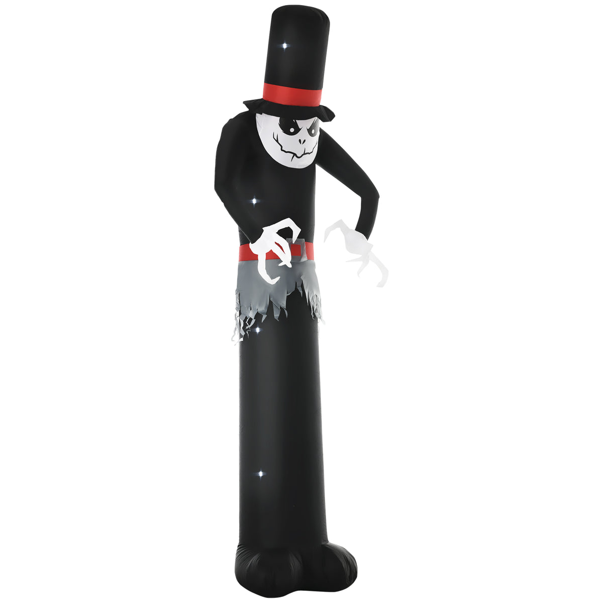 10' Inflatable Halloween Ghost Outdoor Decoration Waterproof LED Light