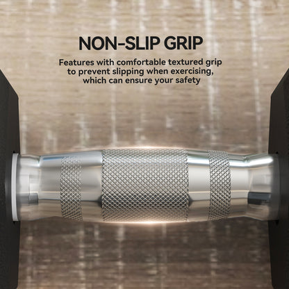 35KG Rubber Hex Dumbbell Portable Hand Weights Home Gym