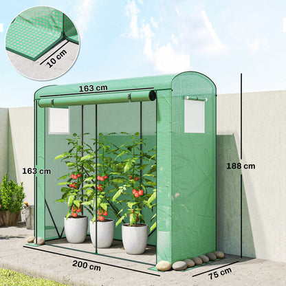 Mini Greenhouse, Portable Indoor Outdoor Green House with PE Cover