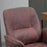 Swivel Chair,Microfibre Office Computer Desk Chair, Mid Back, W/ Home Study, Bedroom, Red