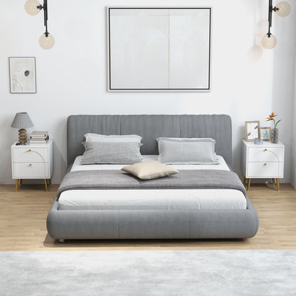 2-Piece Bedside Tables Set with 2 Drawers for Bedroom, White