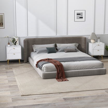 2-Piece Bedside Tables Set with 2 Drawers for Bedroom, White