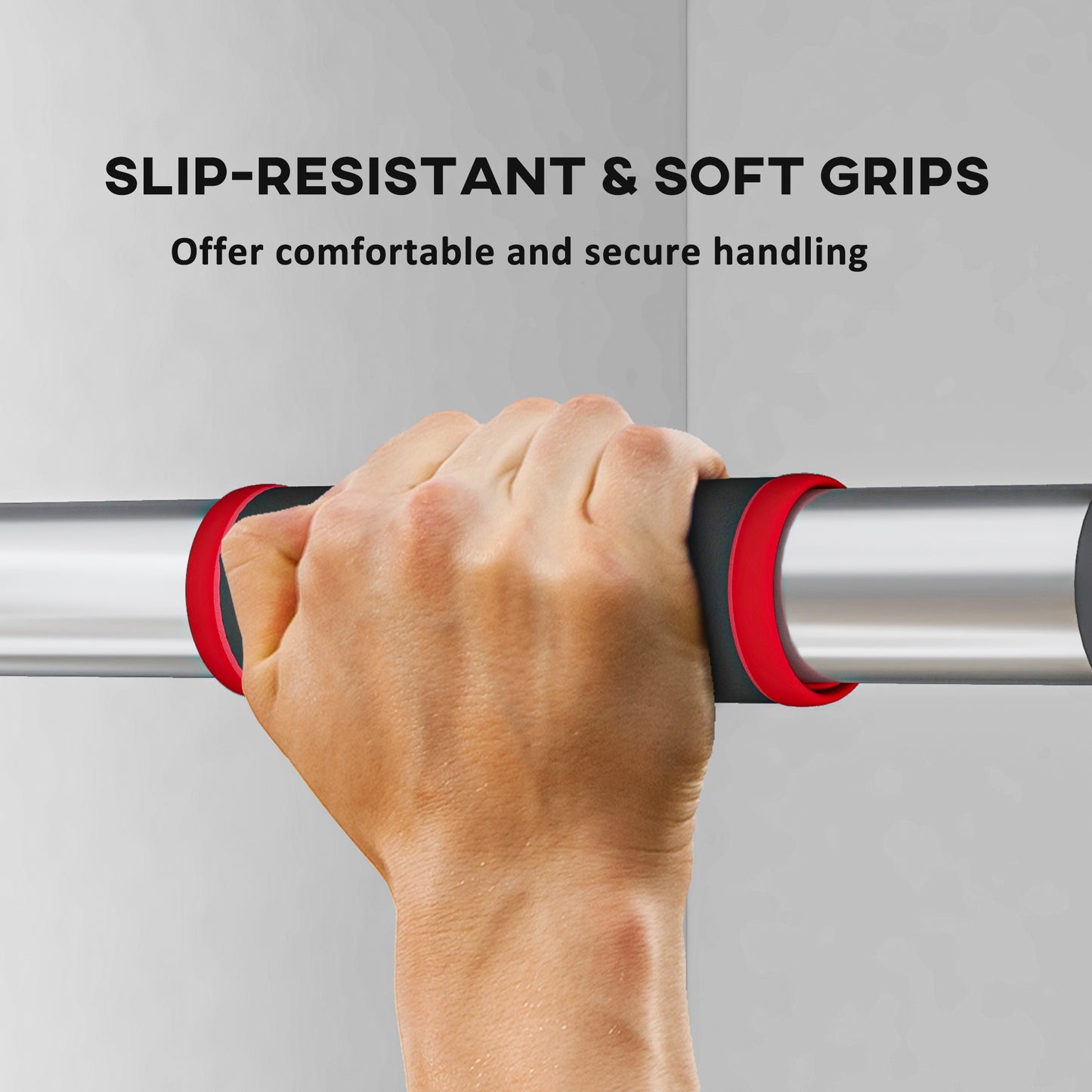 Pull Up Bar Doorway, No Screws Chin Up Bar, Adjustable Length (75-92cm) for Home Gym Workout, Max Load 200kg