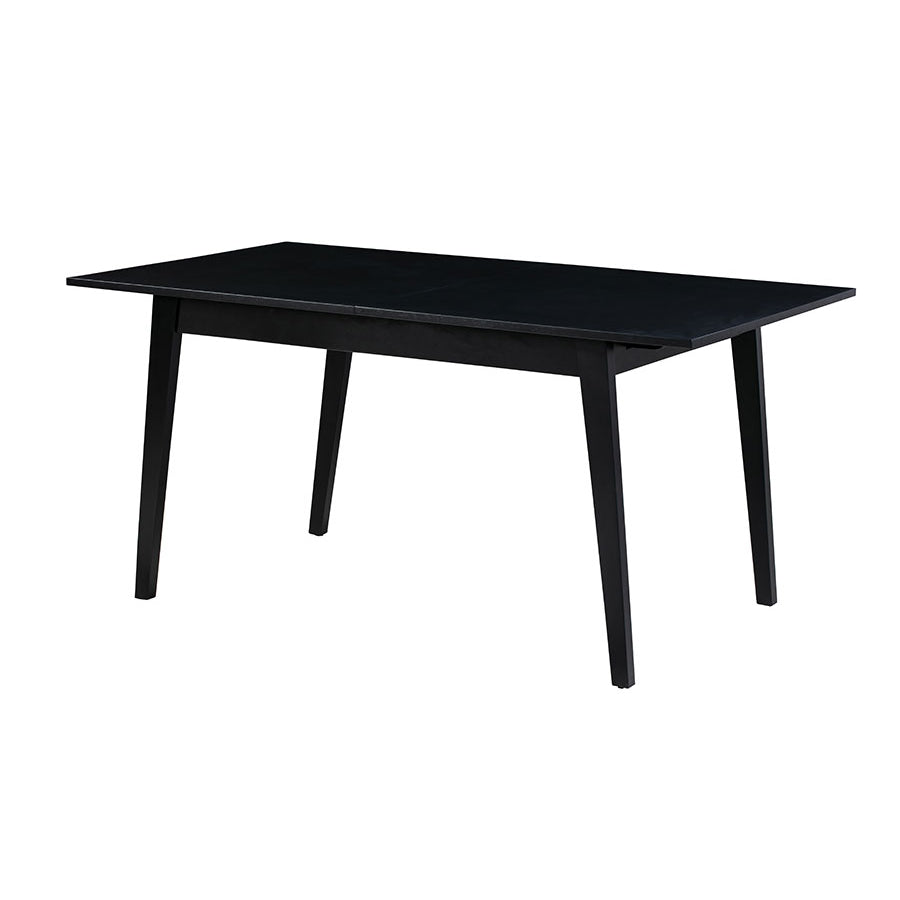 Capri Black Extending Dining Table and 6 Hera Chairs