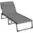 Foldable Sun Lounger with 5-level Reclining Back, Outdoor Tanning Chair w/ Padded Seat, Outdoor Sun Lounger with Side Pocket