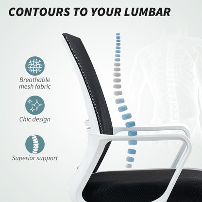 Draughtsman Chair, Mesh Ergonomic Drafting Chair, Black