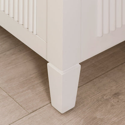 Heidi White Wardrobe Brass/Silver