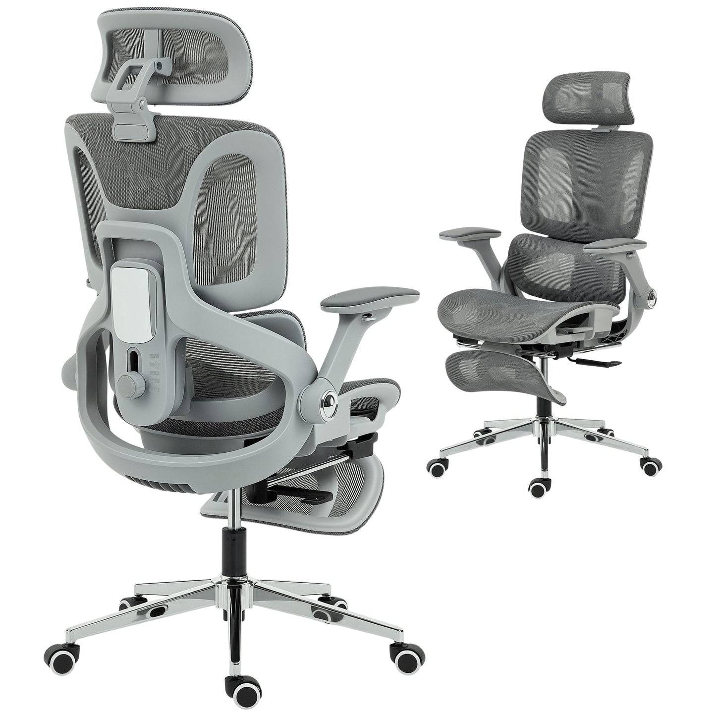 Ergonomic Office Chair, Mesh Desk Chair with Lumbar Support, Footrest