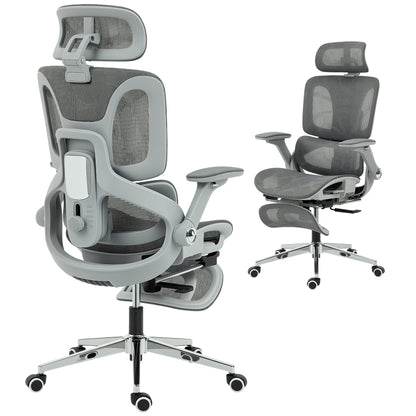 Ergonomic Office Chair, Mesh Desk Chair with Lumbar Support, Footrest