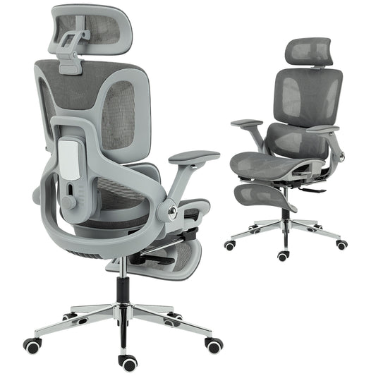 Ergonomic Office Chair, Mesh Desk Chair with Lumbar Support, Footrest