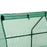 270 x 90 x 90 cm Steel Frame Poly Tunnel Steeple Greenhouse - Green