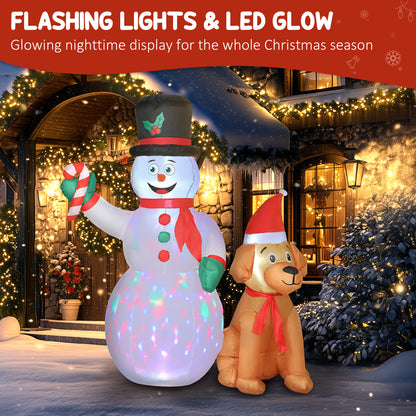 6FT Blow Up Christmas Inflatable Decoration with Built-in LED Light
