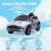 Aston Martin DBX Licensed 12V Kids Ride on Car, Battery Powered Kids Electric Car with Remote Control, 4 Suspension Wheels, LED Lights Music Horn, Slow Start, for Ages 3-6, Grey