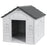 Plastic Weatherproof Dog House, Grey