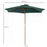 2.5m Wooden Garden Patio Parasol Umbrella-Green