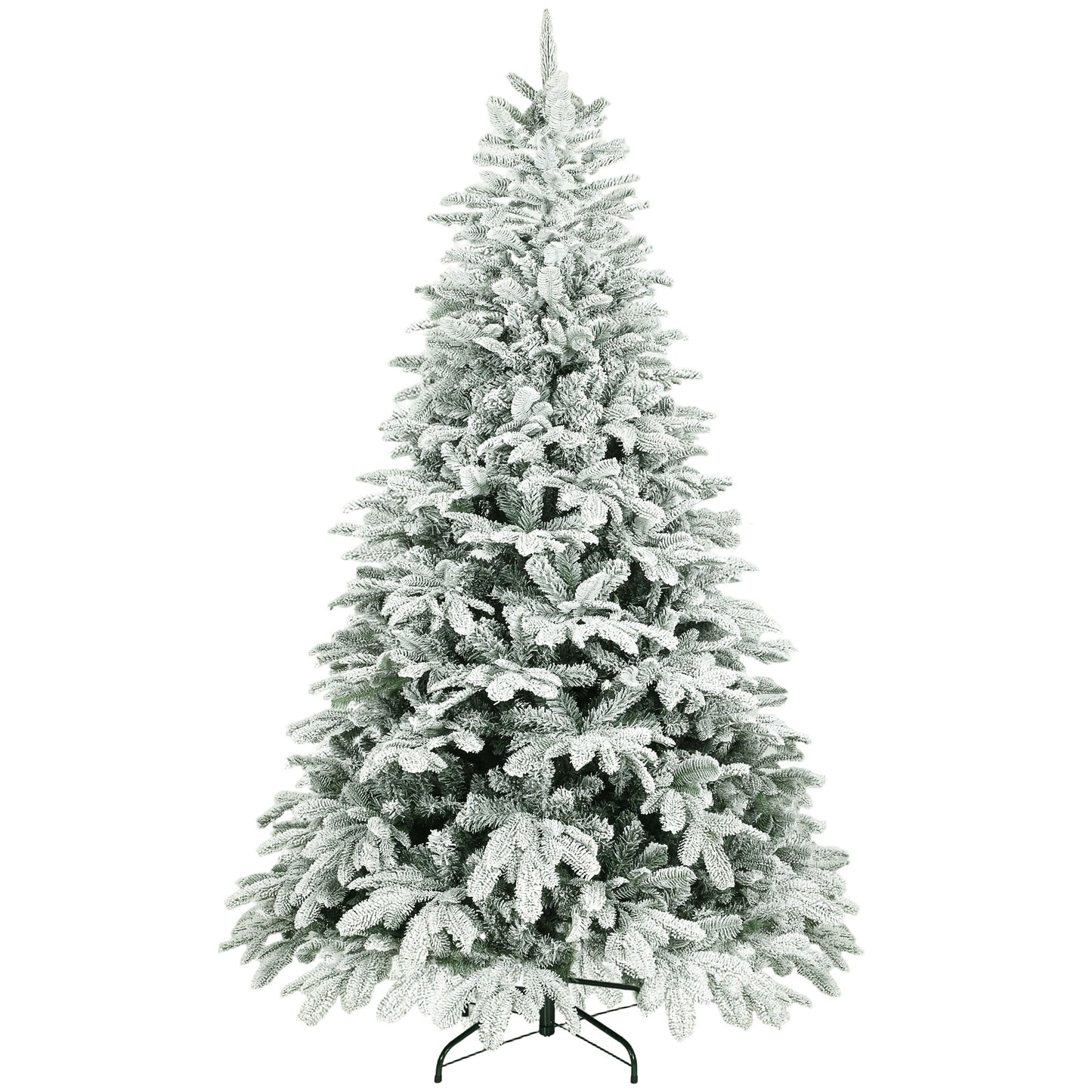 7 ft Artificial Christmas Tree with 1867 Branches, Hinged Xmas Tree
