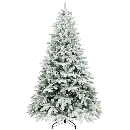 7 ft Artificial Christmas Tree with 1867 Branches, Hinged Xmas Tree