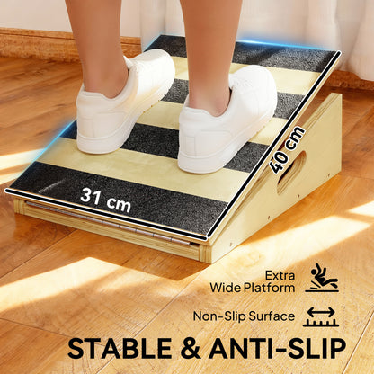 Portable Slant Board, Calf Stretcher with 4 Adjustable Angles