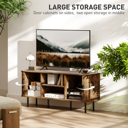 TV Unit for Living Room, TV Stand, Rustic Brown