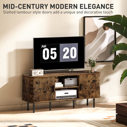 TV Unit for Living Room, TV Stand, Rustic Brown