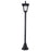 Outdoor Solar Powered Post Lamp Sensor Dimmable LED Lantern Bollard Pathway 1.6M Tall √¢¬Ä¬ì Black