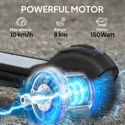 Electric Scooter, Lightweight E Scooter with LED Display, Black