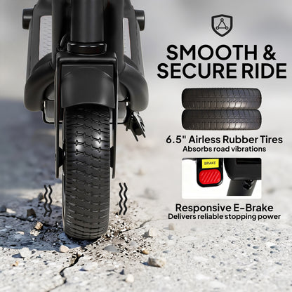 Electric Scooter, Lightweight E Scooter with LED Display, Black