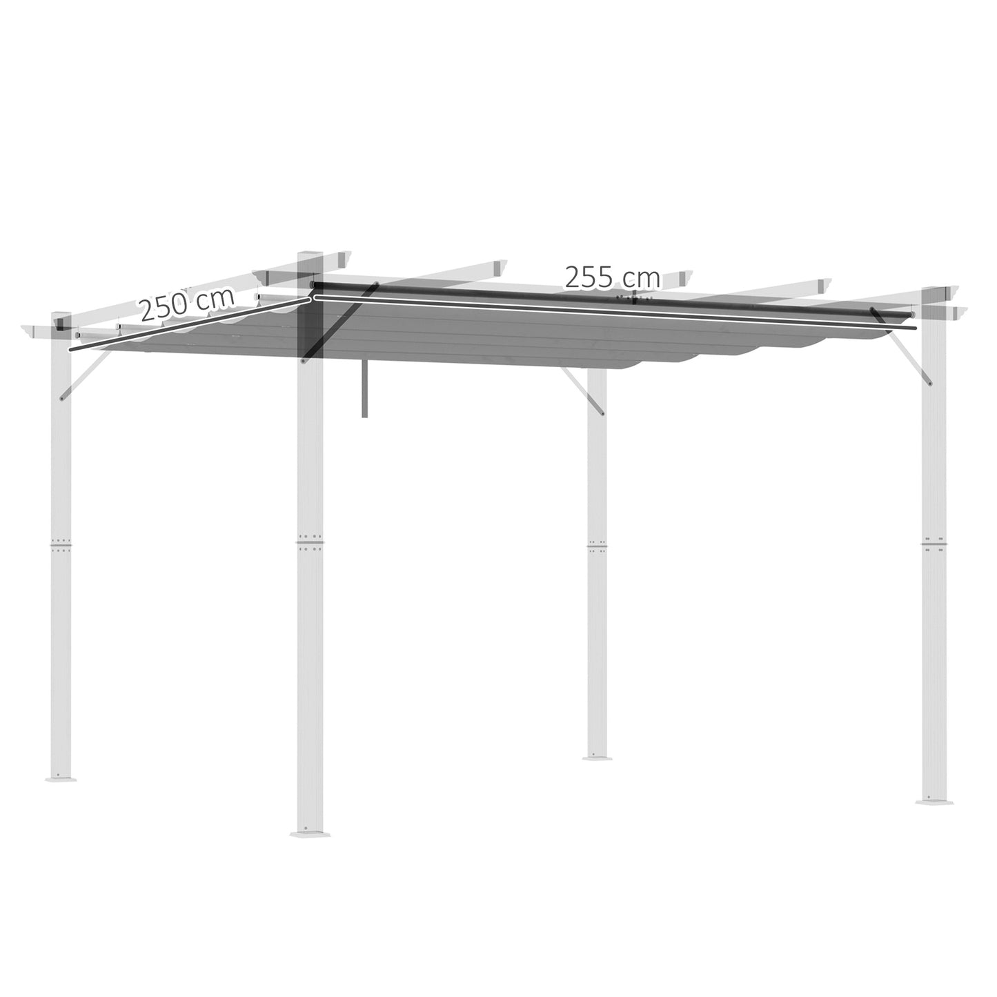 Pergola Shade Cover Replacement Canopy for 3 x 3(m) Pergola