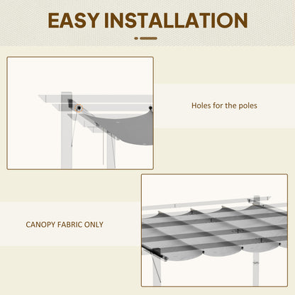 Pergola Shade Cover Replacement Canopy for 3 x 3(m) Pergola