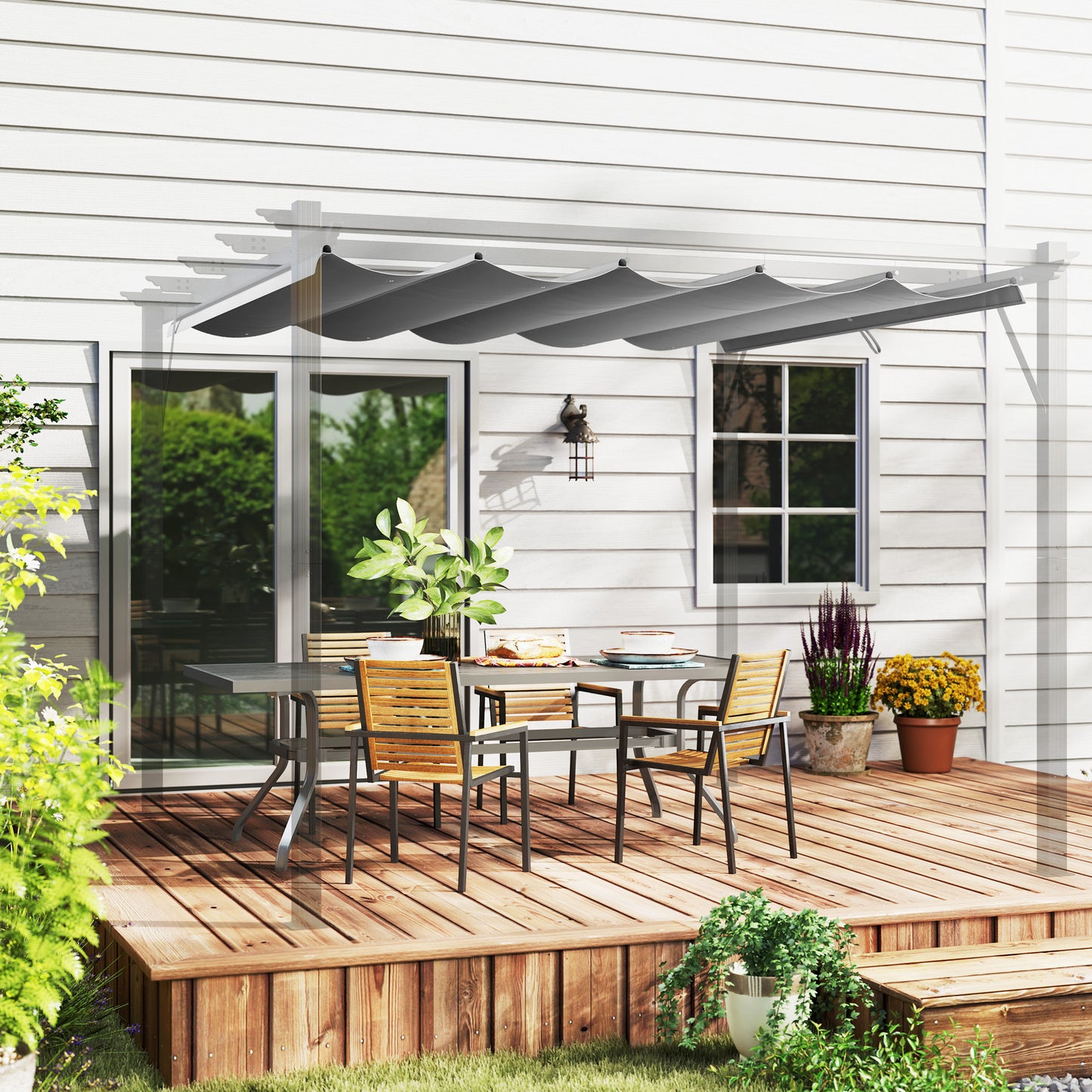 Pergola Shade Cover Replacement Canopy for 3 x 3(m) Pergola