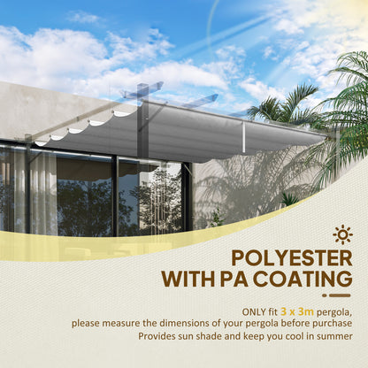 Pergola Shade Cover Replacement Canopy for 3 x 3(m) Pergola